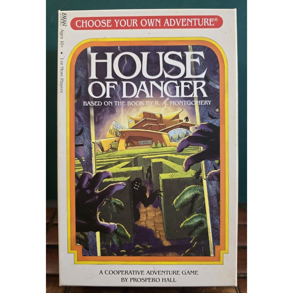 House of Danger A Choose Your Own Adventure Strategy Board Game Complete